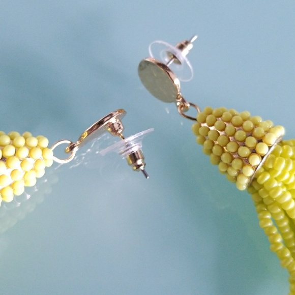 BEADED TASSEL EARRINGS - Picture 4 of 4